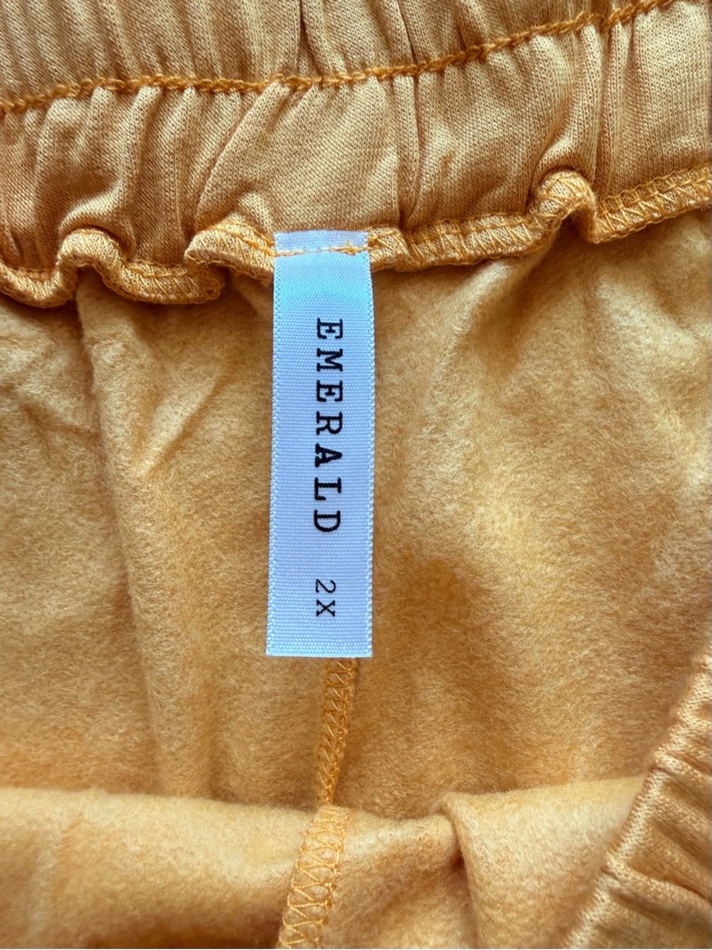 NWOT-Mustard Yellow Soft Lounge Set - Relaxed Top & Drawstring Pants SZ 2X - Picture 14 of 15